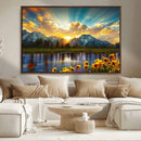 Grand Teton Park Sunrise Wall Art – Vibrant Landscape Canvas by MyGreatCanvas | Canvas Wall Art Prints | Photo Prints & Wall Decor