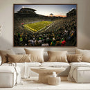 Oregon Stadium Canvas Wall Art - Captivating Game Day Scene