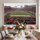 Wisconsin Badgers Team Print Canvas - Madison Camp Randall