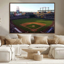 Colorado Rockies Coors Field Wall Art Canvas Print - MLB