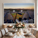 Dodger Stadium Sunset Game Triple Canvas Wall Art - Los