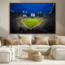 Truist Park Night Game Canvas Art - Atlanta Braves Stadium