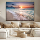 Sunset Beach Wall Art – Soothing Coastal Landscape, Ready to by MyGreatCanvas | Canvas Wall Art Prints | Photo Prints & Wall Decor