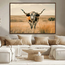 Texas Cow Wall Art Canvas Print for Farm House Wall Decor, by MyGreatCanvas | Canvas Wall Art Prints | Photo Prints & Wall Decor