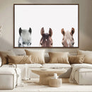 Horse Wall Art - Minimalist Horse Triptych Wall Art – Modern by MyGreatCanvas | Canvas Wall Art Prints | Photo Prints & Wall Decor