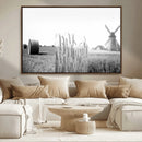 Vintage Farmhouse Black and White Triptych Wall Art – Giclee