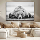 Resting Grizzly Bear Wall Art Canvas Print – Majestic Lazy by MyGreatCanvas | Canvas Wall Art Prints | Photo Prints & Wall Decor