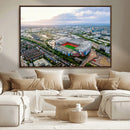 Old Trafford Manchester United Stadium Wall Art Canvas Print