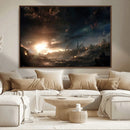 Avengers Planet Wall Art Canvas Print