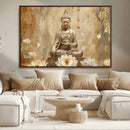 Buddha Wall Art Canvas Print, Buddha Meditation Room Decor,