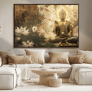 Zen Buddha Wall Art Canvas Print | Peaceful Meditation Decor