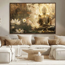 Zen Buddha Wall Art Canvas Print | Peaceful Meditation Decor