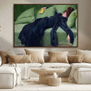 Decadent Girl by Ramon Casas Wall Art Canvas Print, Framed