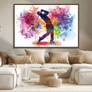 Colorful Golfer Swing Wall Art Canvas Print - Ready to Hang, by MyGreatCanvas | Canvas Wall Art Prints | Photo Prints & Wall Decor