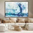 Golf Swing Wall Art Canvas Print - Sports-Inspired by MyGreatCanvas | Canvas Wall Art Prints | Photo Prints & Wall Decor