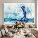 Golf Swing Wall Art Canvas Print - Sports-Inspired