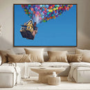 Carl Fredricksen, Up Movie Wall Art, Balloons Wall Art, Air