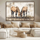 Vintage Horses Wall Art | Ready to Hang and Framed Triptych by MyGreatCanvas | Canvas Wall Art Prints | Photo Prints & Wall Decor