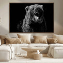 Bear Canvas Print | Wildlife Wall Art for Cabin Decor |