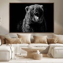 Bear Canvas Print | Wildlife Wall Art for Cabin Decor |