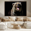 Grizzly Bear Canvas Print | Wildlife Wall Art for Cabin by MyGreatCanvas | Canvas Wall Art Prints | Photo Prints & Wall Decor