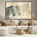 Abstract Horse Canvas Print | Modern Farmhouse Wall Art |