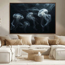 Jellyfish Wall Art Canvas Print, Elegant Wall Decor