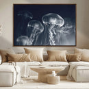 Jellyfish Wall Art Canvas Print, Modern Abstract Jellyfish
