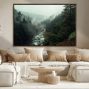 Misty Forest Wall Art | Ready to Hang and Framed | Tranquil