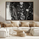Winter Horse Snow Wall Art Canvas Print