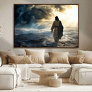 Jesus Walking Water Wall Art – Inspirational Christian