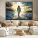 Jesus Walking on Water Wall Art | Canvas Print | Ready to