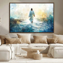 Watercolor Jesus Walking on Water Canvas Print, Christian by MyGreatCanvas | Canvas Wall Art Prints | Photo Prints & Wall Decor