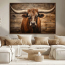 Longhorn Bull Wall Art | Canvas Print | Ready to Hang | by MyGreatCanvas | Canvas Wall Art Prints | Photo Prints & Wall Decor