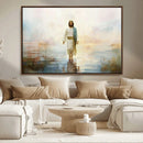 Framed Jesus Walking on Water Wall Art - 3-Panel Christian by MyGreatCanvas | Canvas Wall Art Prints | Photo Prints & Wall Decor