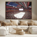 Barton Malow Little Caesars Arena Detroit Wall Art Canvas
