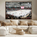 Lausanne Arena Ice Hockey Stadium Wall Art Canvas Print,