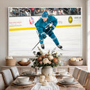 San Jose Sharks Ice Hockey Player Wall Art Canvas Print