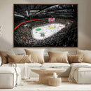Vaudoise Lausanne Ice Hockey Arena Stadium Wall Art Canvas,