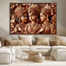 Indian Woman Statue Wall Art Canvas Print