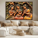 Indian Woman Statue Wall Art Canvas Print