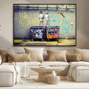 Banksy Life is Short Wall Art - Iconic Graffiti Art on by MyGreatCanvas | Canvas Wall Art Prints | Photo Prints & Wall Decor