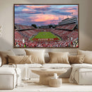 Carter-Finley Stadium Art Sunset Game Triple Canvas Wall Art