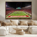 Wisconsin Badgers Football Team Print Canvas- Madison Camp