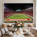 Wisconsin Badgers Football Team Print Canvas- Madison Camp