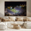 Duke University Blue Devils Football Print Canvas - Durham