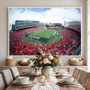 Cincinnati Bearcats Football Team Print - Nippert Stadium Wall Art Canvas Print