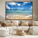 Sea View From the Beach Canvas Print