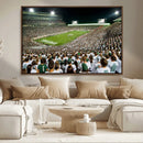 Michigan State Spartans Football Canvas Print - East Lansing