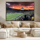Eugene Autzen Stadium Canvas Wall Art Print – Sunset Over